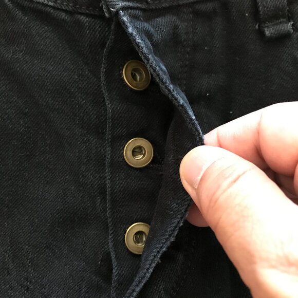 Rag & Bone RB15x Tailored Workwear Jeans Men 31x25 Black Mid Rise Button Fly - Picture 10 of 12